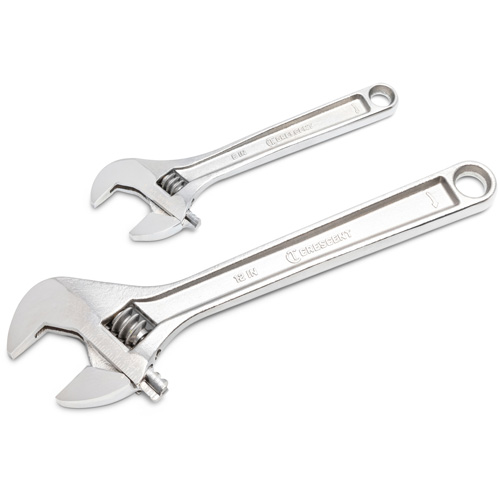 Wrench Set, Adjustable, 2 Pieces, Imperial and Metric Superchem Industries