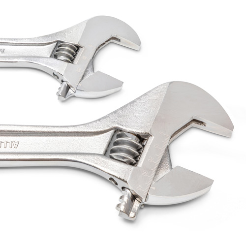 Wrench Set, Adjustable, 2 Pieces, Imperial and Metric Superchem Industries