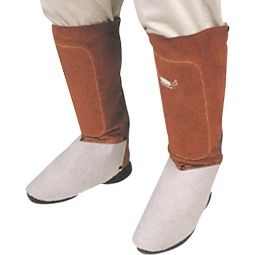 Leather Spats, 6" L, Lava Brown Superchem Industries