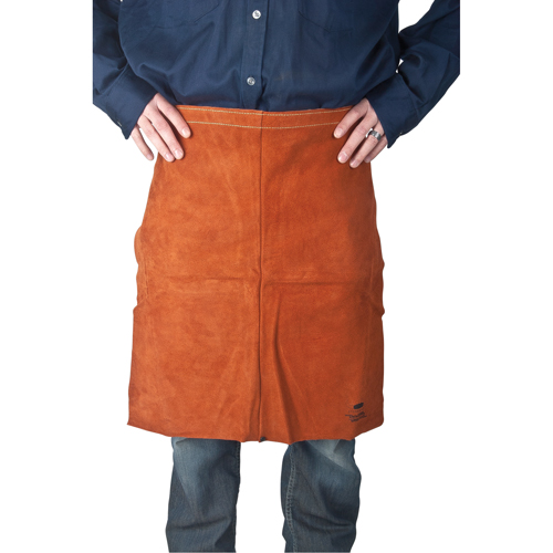 Tablier en cuir, Taille, 24" lo, Lava Brown Superchem Industries