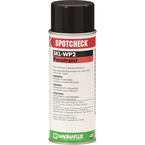 Spotcheck&reg; Penetrants - SKL-WP2 Water Washable Penetrants, Aerosol Can Superchem Industries