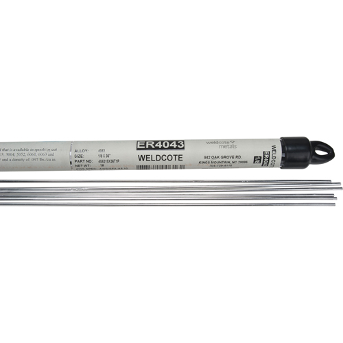 Baguettes pour soudage TIG en longueurs de 36", 3/32", Aluminium Superchem Industries