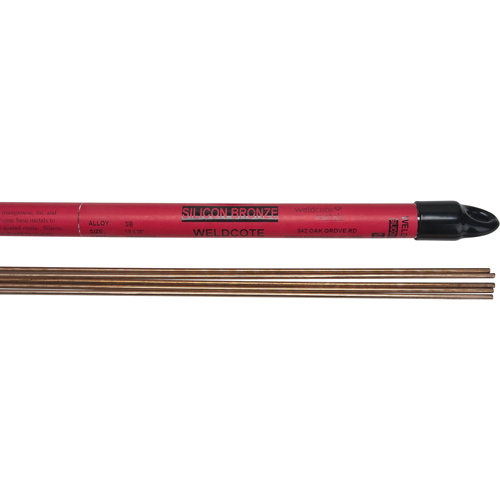 Baguettes pour soudage TIG en longueurs de 36", 1/8", Bronze silicon&eacute; Superchem Industries