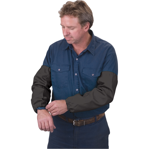 Manches ignifug&eacute;es, 18" lo, Noir Superchem Industries