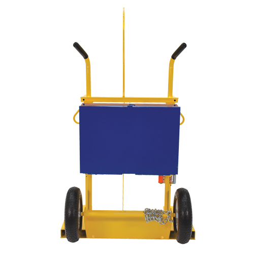 Chariot pour chalumeau et bouteille de soudage, Roues Pneumatique, Base de 24" la x 19-1/2" lo, 500 lb Superchem Industries