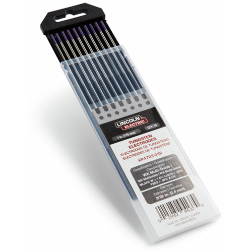 &eacute;lectrodes de tungst&egrave;ne de premi&egrave;re qualit&eacute; WX Multi-Oxide, 3/32" dia. x 7" lo Superchem Industries