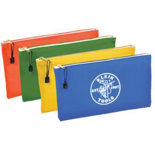 4-Pack Zipper Bag Tool Pouches, Tool Holder, Canvas, 1 Pockets Superchem Industries