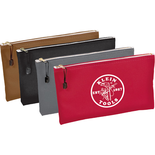 4-Pack Zipper Tool Pouches, Tool Holder, Canvas, 1 Pockets Superchem Industries