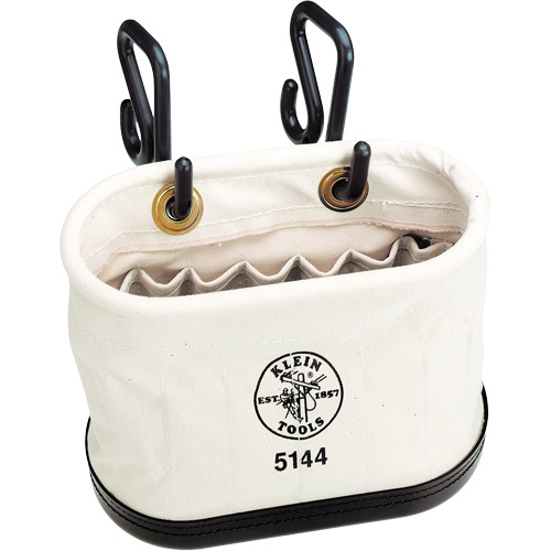 Aerial-Basket Oval Bucket, Canvas, 14" Dia. x 10" H, 150.0 lbs. Load Rating Superchem Industries