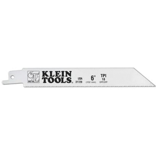 Reciprocating Saw Blades, Bi-Metal, 18 TPI, 6" L x 3/4" W Superchem Industries