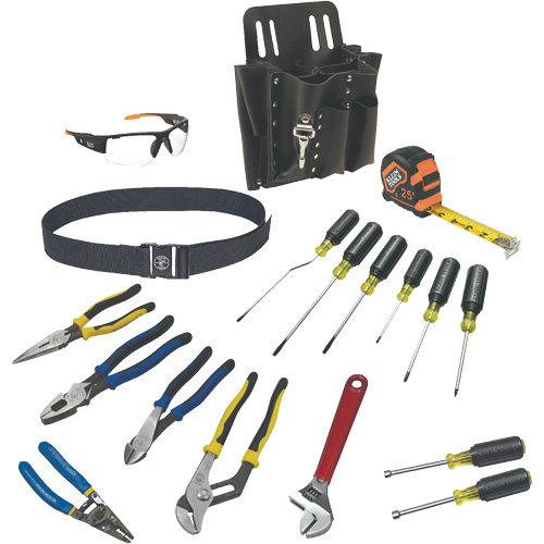 Journeyman Tool Set with Tool Belt and Leather Pouch, 18 Pieces Superchem Industries
