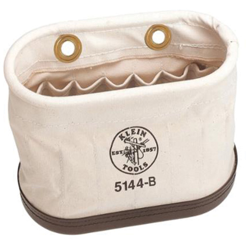 Seau ovale a&eacute;rien, Toile, 15 pochettes, Naturel Superchem Industries