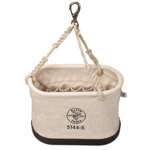 Oval Bucket, Canvas, 15 Pockets, Natural Superchem Industries