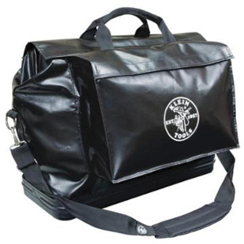 Equipment Bag, Vinyl, 2 Pockets, Black Superchem Industries