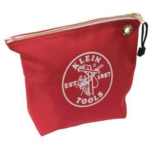 Zipper Tool Pouch, Canvas, 1 Pockets, Red Superchem Industries