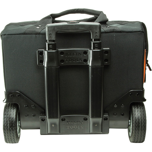 Tradesman Pro Rolling Tool Bag, Ballistic Polyester, 24 Pockets, Black/Orange Superchem Industries