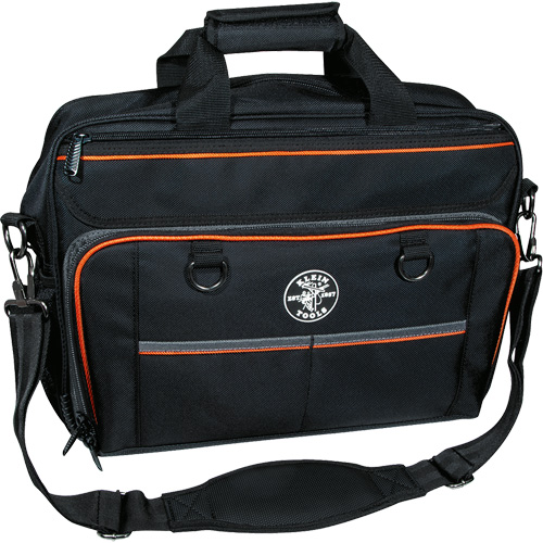 Sac techno Tradesman Pro avec pochette pour ordinateur portable, Polyester, 22 pochettes, Noir/Orange Superchem Industries