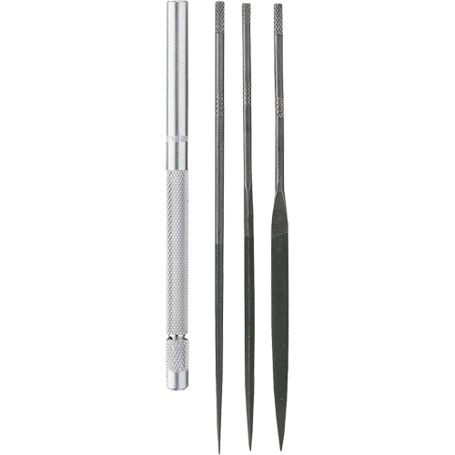 Needle File Set with Handle, 4 Pcs Superchem Industries