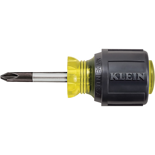 Stubby Phillips Screwdriver, #2, 3-7/16" L, Cushion Grip Handle Superchem Industries