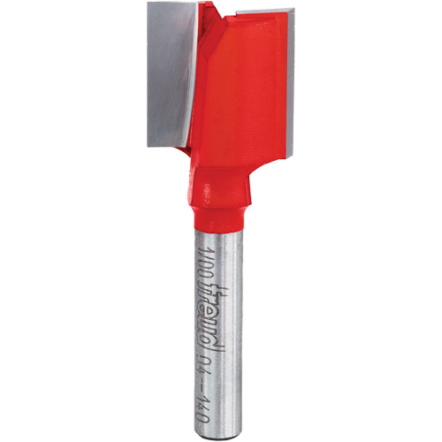 Fraise - foret droit &agrave; double cannelure, 3/4" dia, 1" ha, 2-1/8" lo, 1/4" Manche Superchem Industries