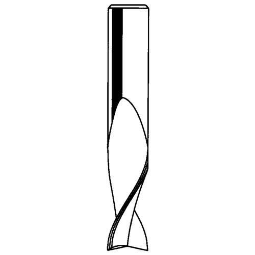 Up Spiral Router Bit, 1/8" Dia., 1/2" Carbide Height, 2" L, 1/4" Shank Superchem Industries