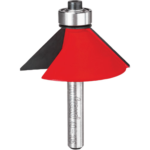 Router Bit - Chamfer Bit, 1-3/4" Dia., 1/4" Shank Superchem Industries