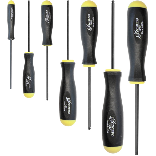 Ball Driver Screwdriver Sets - SAE, 7 Pcs. Superchem Industries