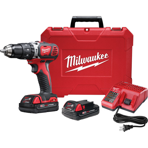 M18 Cordless Compact Hammer Drill/Driver Kit, 1/2" Chuck, 18 V Superchem Industries