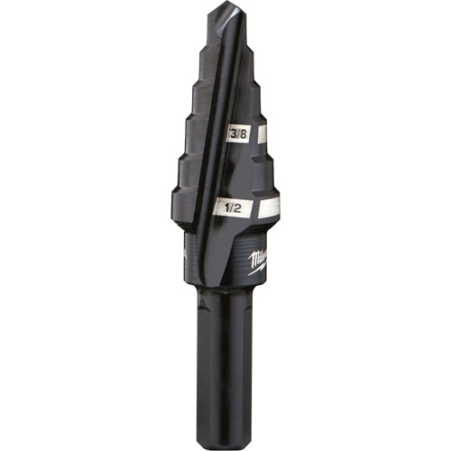 Foret &eacute;tag&eacute; no 6, 3/8" - 1/2", Incr&eacute;ments de 1/16", Acier rapide Superchem Industries