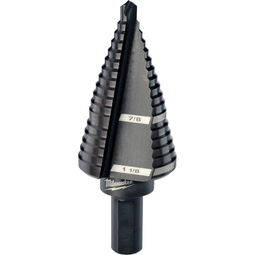 #9 Step Drill Bit, 7/8" - 1-1/8" , High Speed Steel Superchem Industries