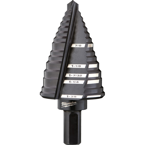 #12 Step Drill Bit, 7/8" - 1-3/8" , High Speed Steel Superchem Industries