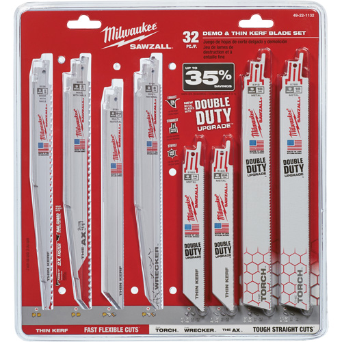 Sawzall&reg; Demo and Thin Kerf Blade Set Superchem Industries