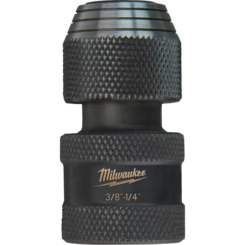 Shockwave Impact Driver Square to Hex Socket Adapter, Impact, 1/4" Drive, 3/8" Socket, 1.875" L Superchem Industries