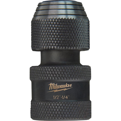Shockwave Impact Driver Square to Hex Socket Adapter, Impact, 1/4" Drive, 1/2" Socket, 1.875" L Superchem Industries