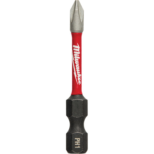 Shockwave Impact Power Bit, Phillips, #1 Tip, 1/4" Drive Size, 2" Length Superchem Industries