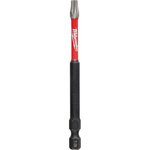 Shockwave Impact Power Bit, Torx, T-25 Tip, 1/4" Drive Size, 3-1/2" Length Superchem Industries