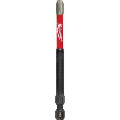 Shockwave Impact Power Bit, Phillips, #3 Tip, 1/4" Drive Size, 3-1/2" Length Superchem Industries