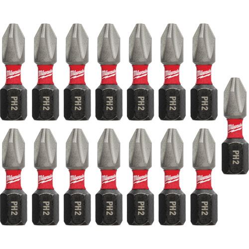 Forets &agrave; chocs Shockwave, Phillips, #2, Prise 1/4" Superchem Industries