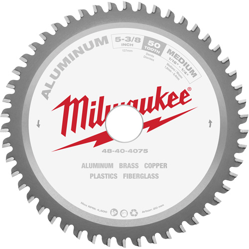 Circular Saw Blade, 5-3/8", 50 Teeth, Non-Ferrous Use Superchem Industries