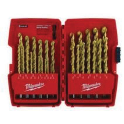 Jeu de forets &eacute;tag&eacute;s Thunderbolt, 29 morceaux, Acier rapide Superchem Industries