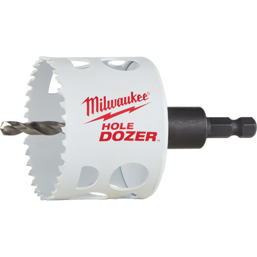 Hole Dozer Hole Saw with Arbor, 2-1/2", 1-5/8" Depth of Cut, Bi-Metal Superchem Industries