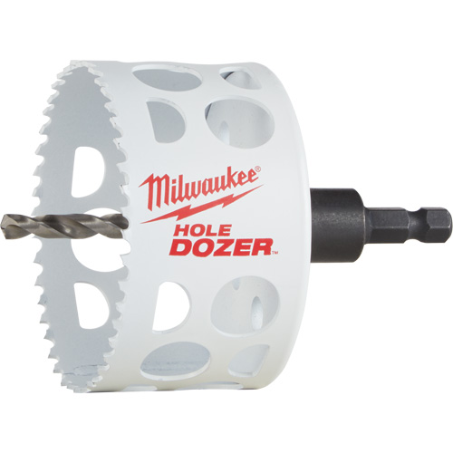 Hole Dozer Hole Saw with Arbor, 3", 1-5/8" Depth of Cut, Bi-Metal Superchem Industries