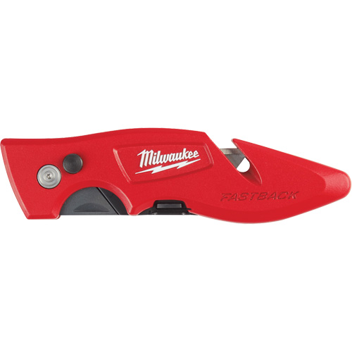 Fastback Flip Utility Knife, 2" Blade, Carbon Steel Blade, Metal Handle Superchem Industries