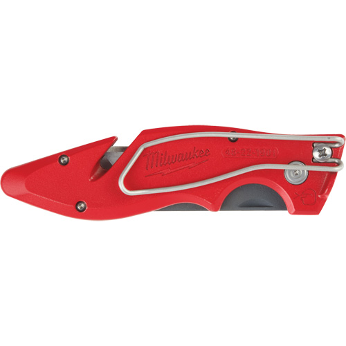 Fastback Flip Utility Knife, 2" Blade, Carbon Steel Blade, Metal Handle Superchem Industries