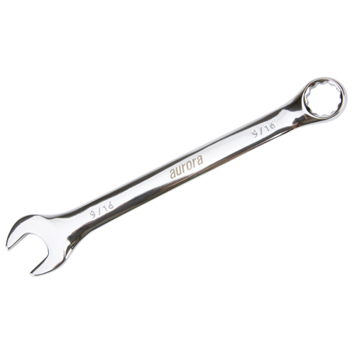 Cl&eacute; mixte, 12 pans, 9/16", Fini Chrome Superchem Industries