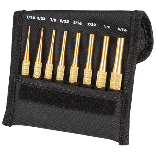 Brass Drive Pin Punch Set, 8 Pieces Superchem Industries