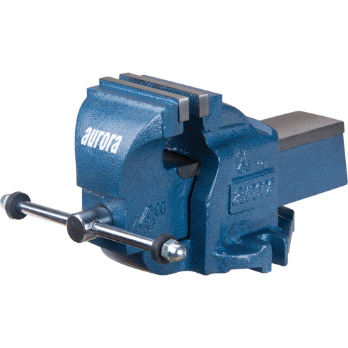 Heavy-Duty Bench Vise, 4" Jaw Width, 2-7/10" Throat Depth Superchem Industries