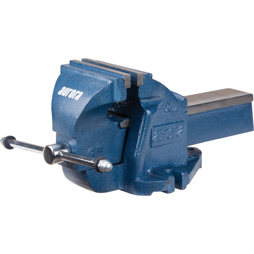 Heavy-Duty Bench Vise, 6" Jaw Width, 3-1/2" Throat Depth Superchem Industries