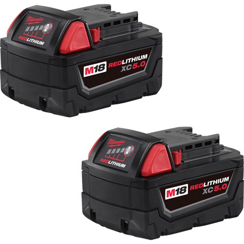 Ensemble de blocs-piles M18 Redlithium, Lithium-ion, 18 V, 5,0 A Superchem Industries