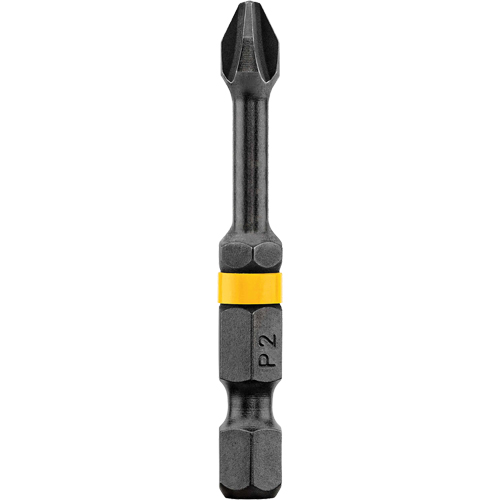 Embout Impact Ready no 2 Phillips 2' de Dewalt, Phillips, Embout #2, Prise 1/4", Longueur 2" Superchem Industries